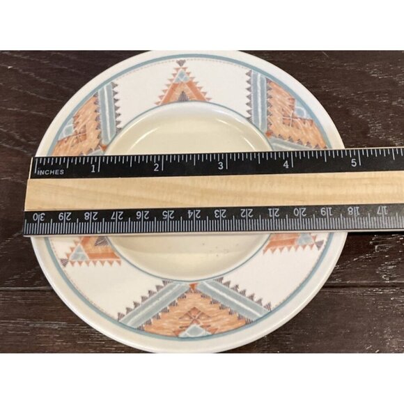 Mikasa Intaglio CAC24 Santa Fe Set Of 2 Demitasse Cups Saucers Vintage Aztec - Picture 5 of 8
